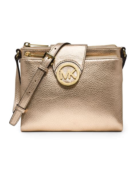 michael kors fulton bag gold|Michael Kors fulton crossbody.